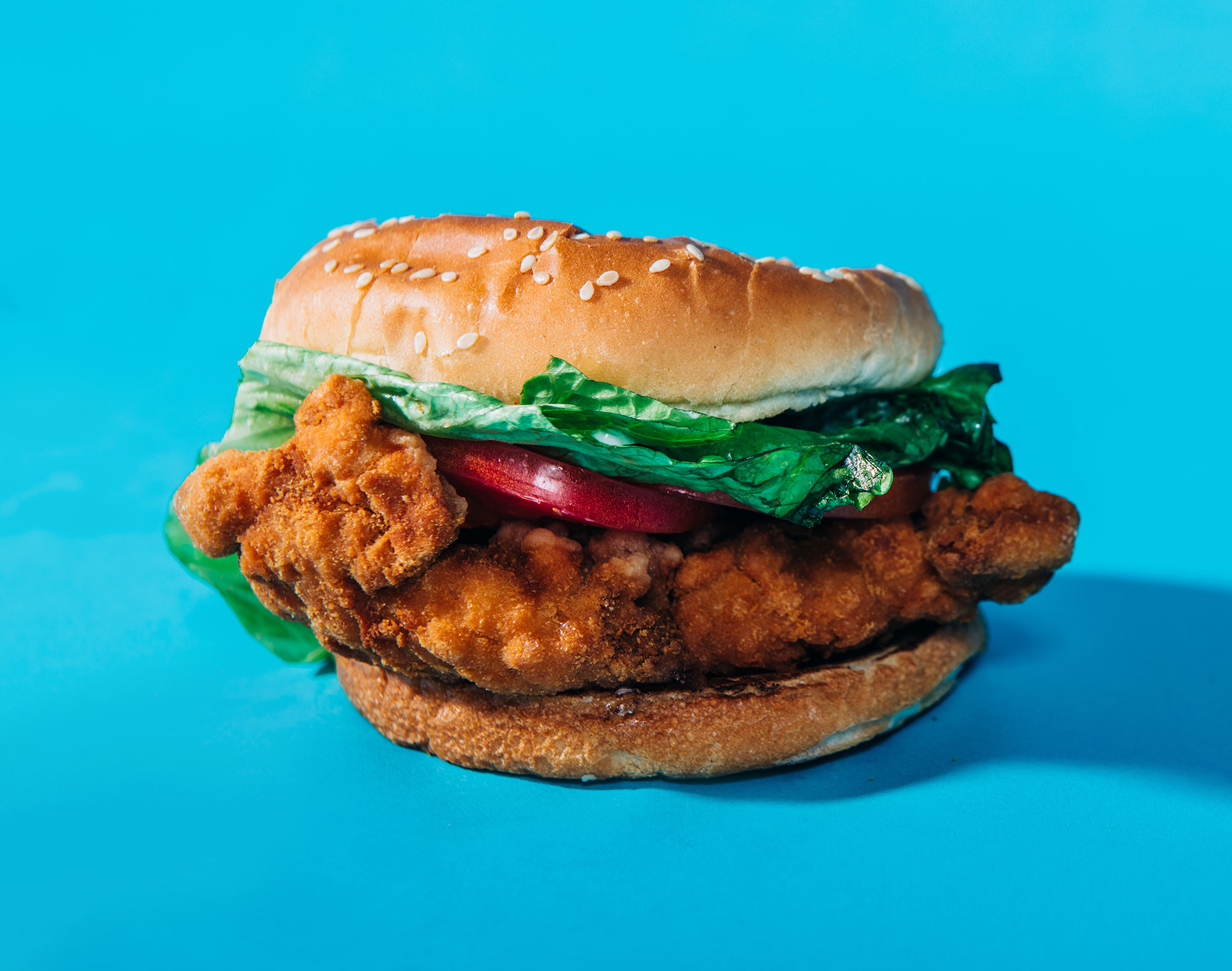 A photo of the Tasty Burger chicken sandwich