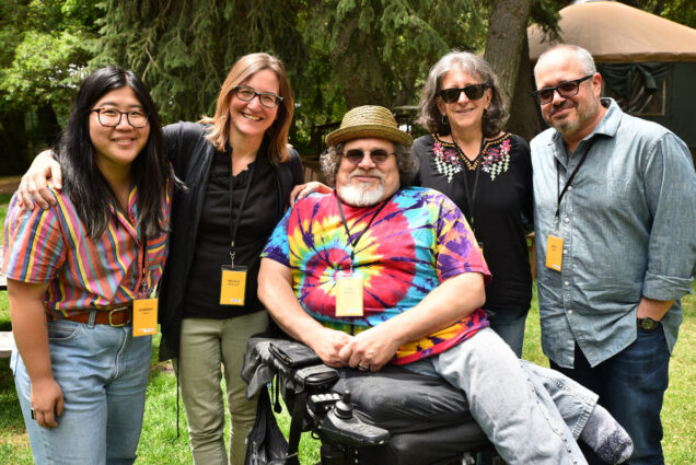 Photo of a Crip Camp creators at Sundance. Photo courtesy of Sundance Institute/ Brandon Cruz
