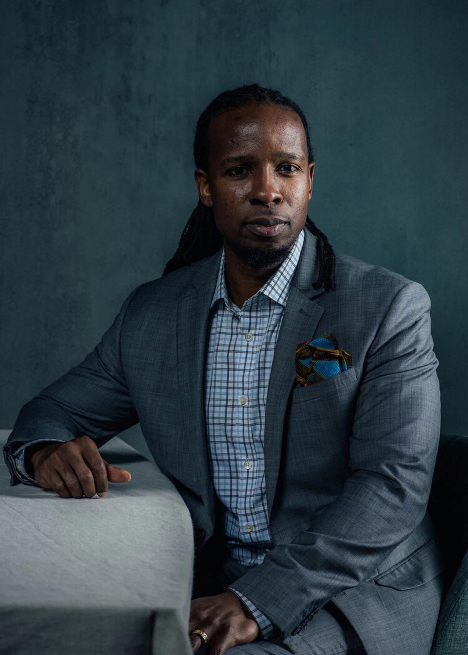 A portrait photo of Ibram X. Kendi