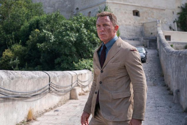 Daniel Craig in a scene from the James Bond film, No Time To Die.