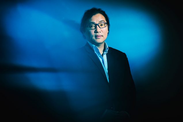 MET professor, Kyung-schick Choi poses for a photo on May 3, 2022. He created the school's Cybercrime Investigation & Cybersecurity programs. Photo by Jackie Ricciardi