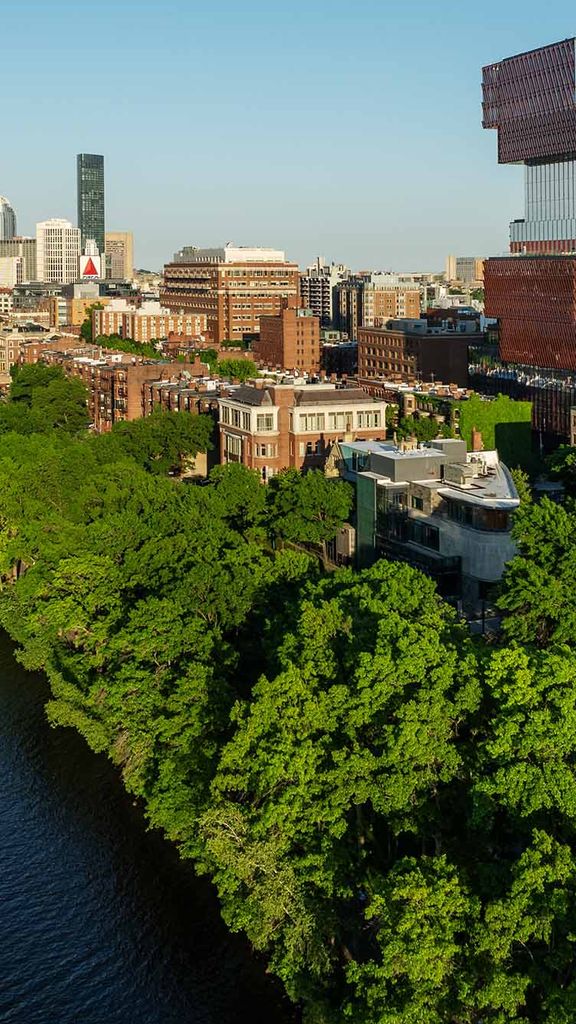 Photo: Boston skyline from BU Bridge on a sunny day