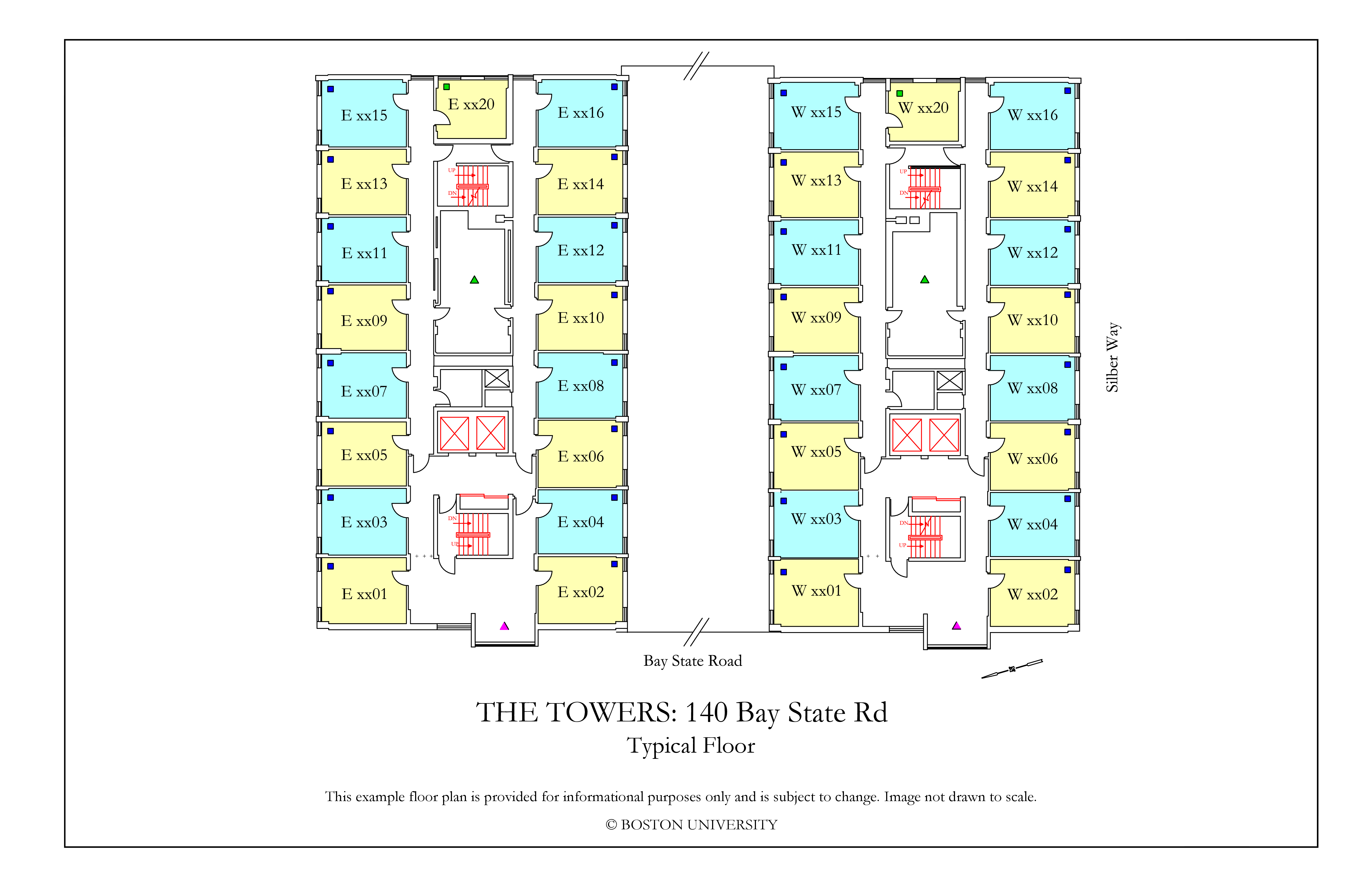 The Towers Floor Plan » Housing Boston University