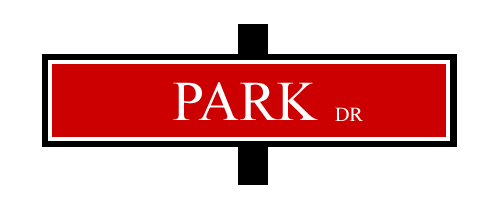 StreetSignRed-ParkDr