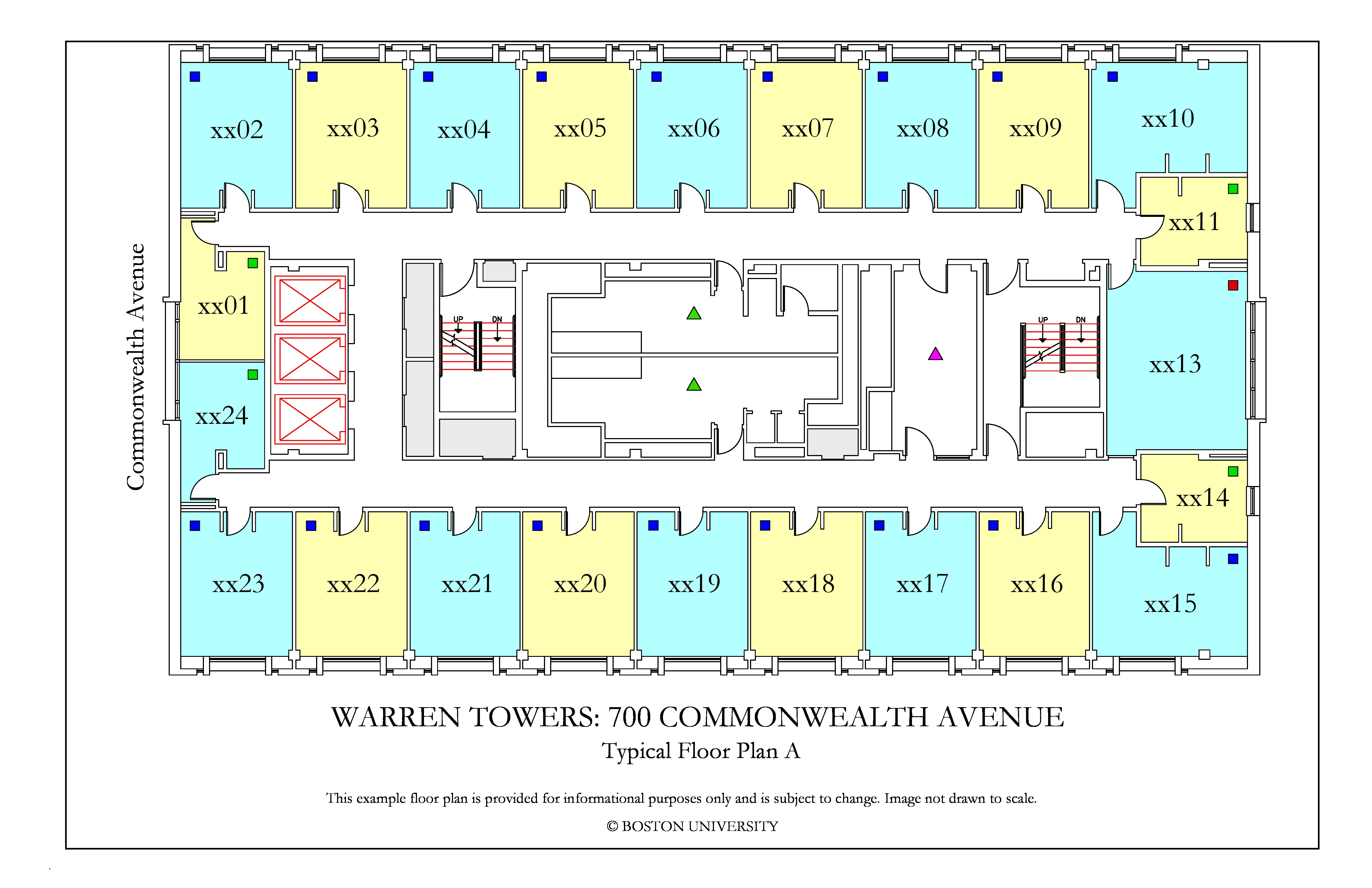 Warren Towers Floor Plans Housing Boston University