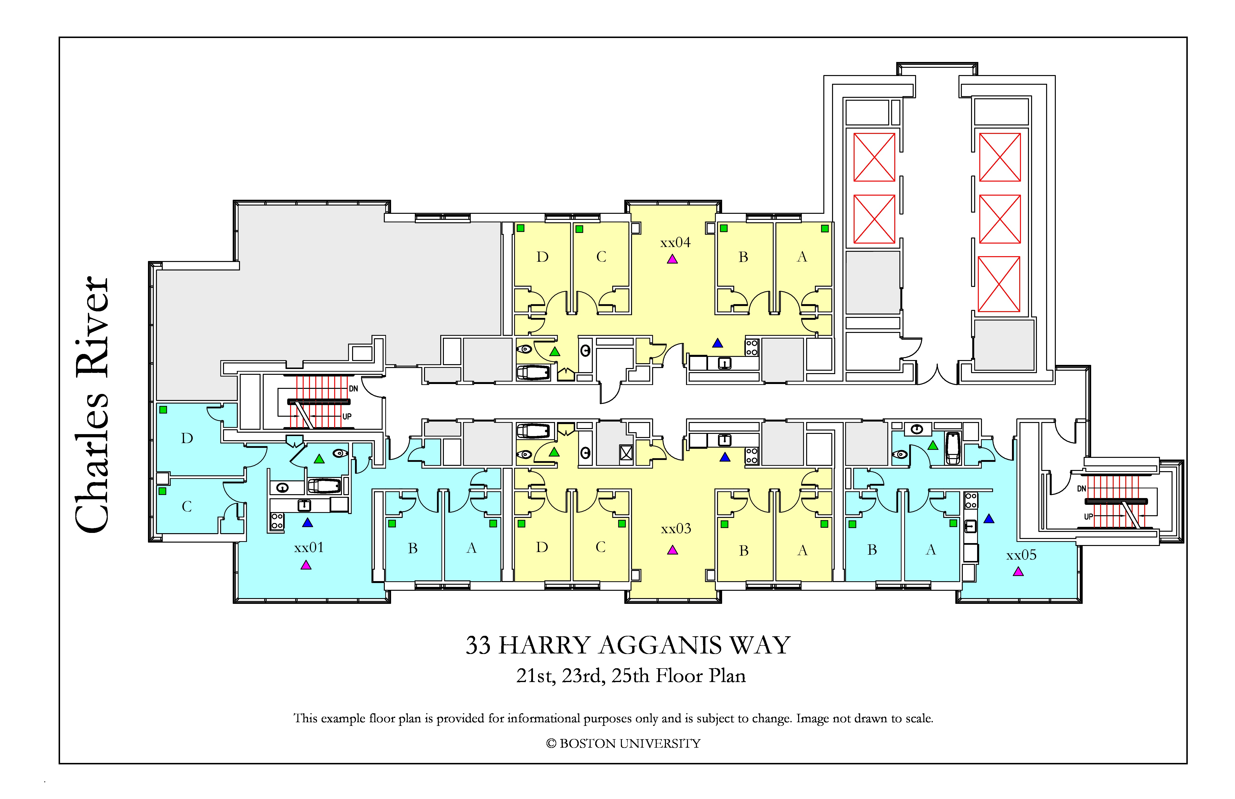 33 Harry Agganis Way Floor Plan Boston University Housing