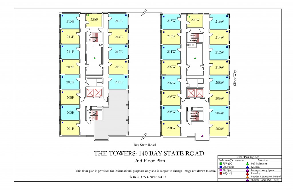 The Towers Floor Plan » Housing Boston University