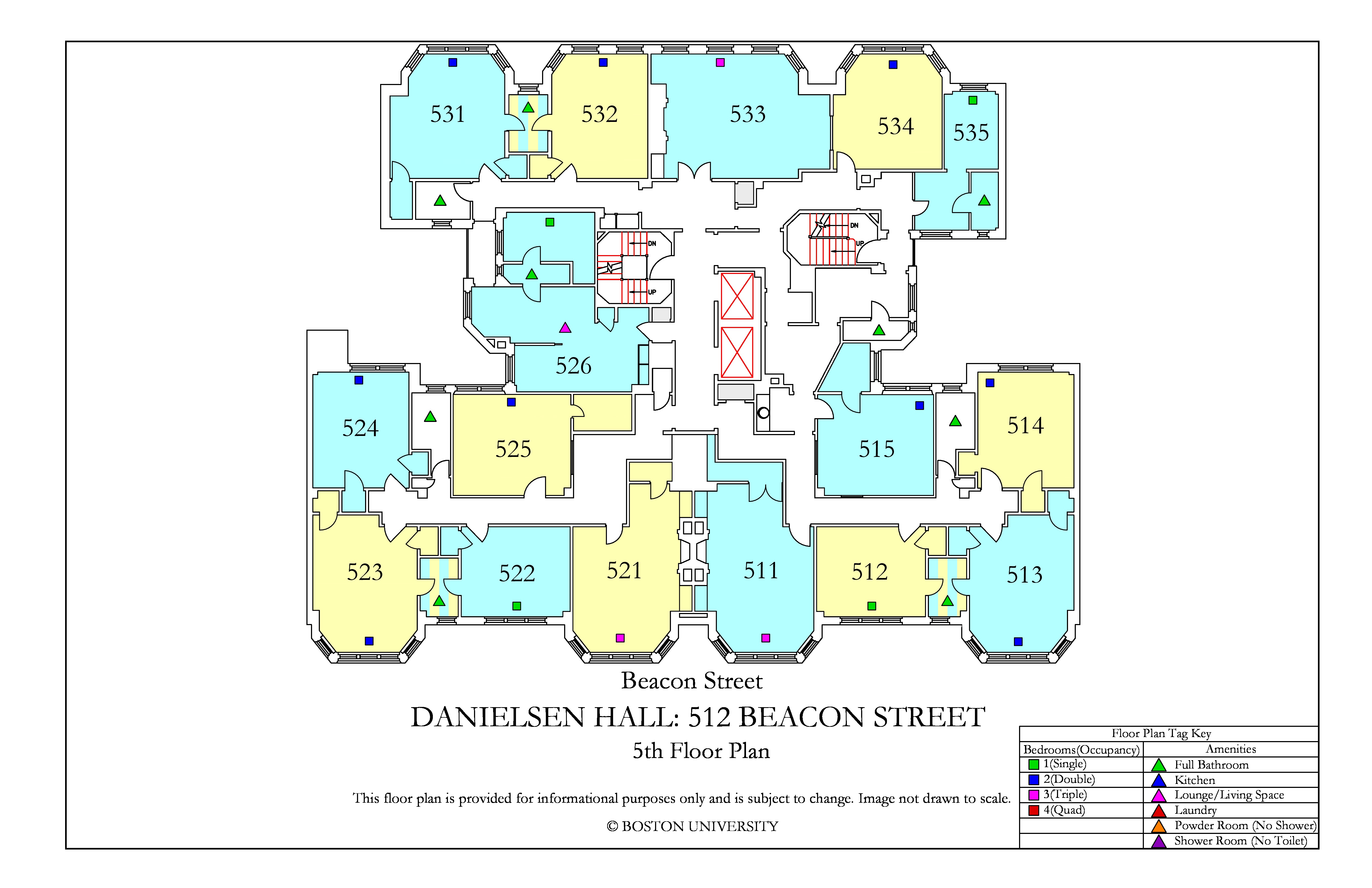 Danielsen Hall Floor Plan » Housing Boston University