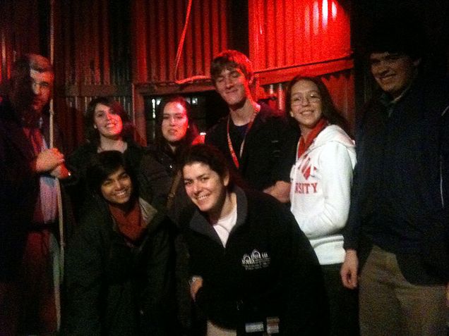 UHC-AS-101-Nightime-Observations "The Pluto Saga" take a break from nighttime observations at the CAS Astronomy Observatory (Fall 2011)