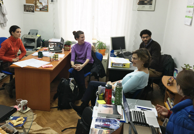 BU Law students in Bulgaria with the International Human Rights Clinic