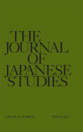 Journal of Japanese Studies cover