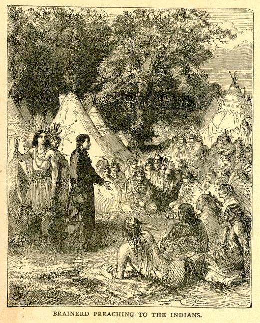 Brainerd preaching to the Indians