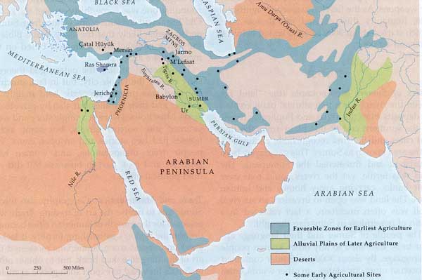 Map of the Fertile Crescent