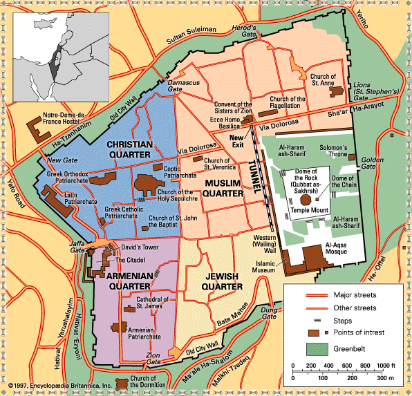 JERUSALEM: The Old City An interactive map