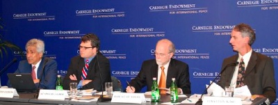 Carnegie Endowment's Eduardo  Zepeda, followed by Pardee Task force Members Kevin P. Gallagher (BU),  Robert Stumberg (Georgetown), and Timothy A. Wise (GDAE-Tufts)