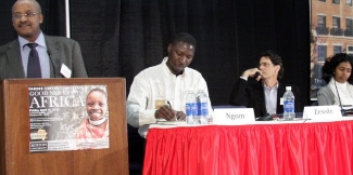 Panel on Society and Culture: Prof. Fallou Ngom (Chair), Prof. Bahru Zewde, Dr. Marc Sommers, Dr. Heran Sereke-Brhan