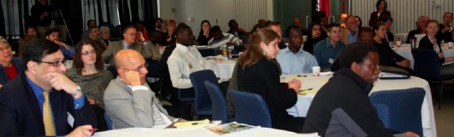 Audience at the Pardee Center conference on "Good News from Africa"