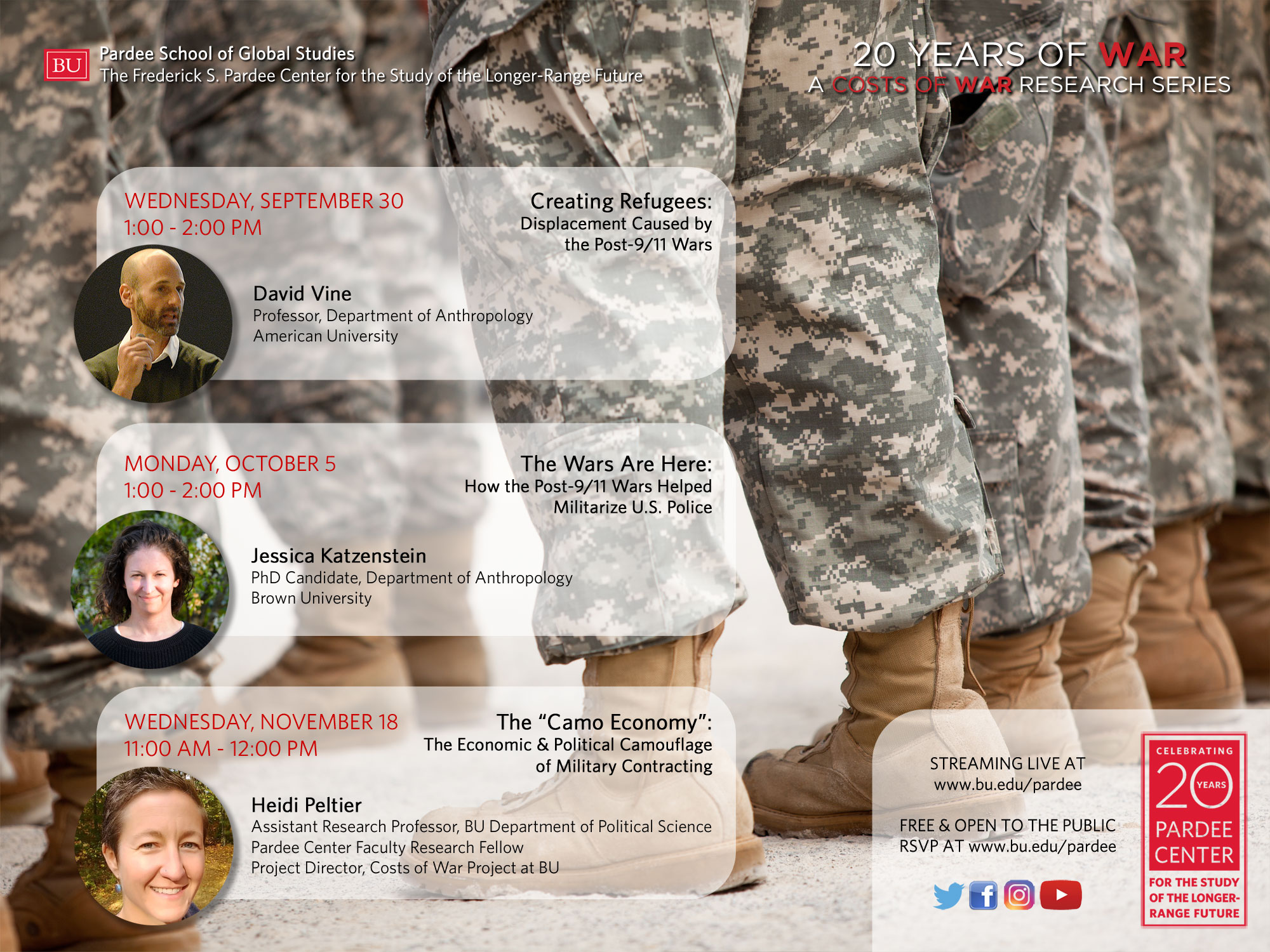 Upcoming Events: The “20 Years of War” Seminar Series