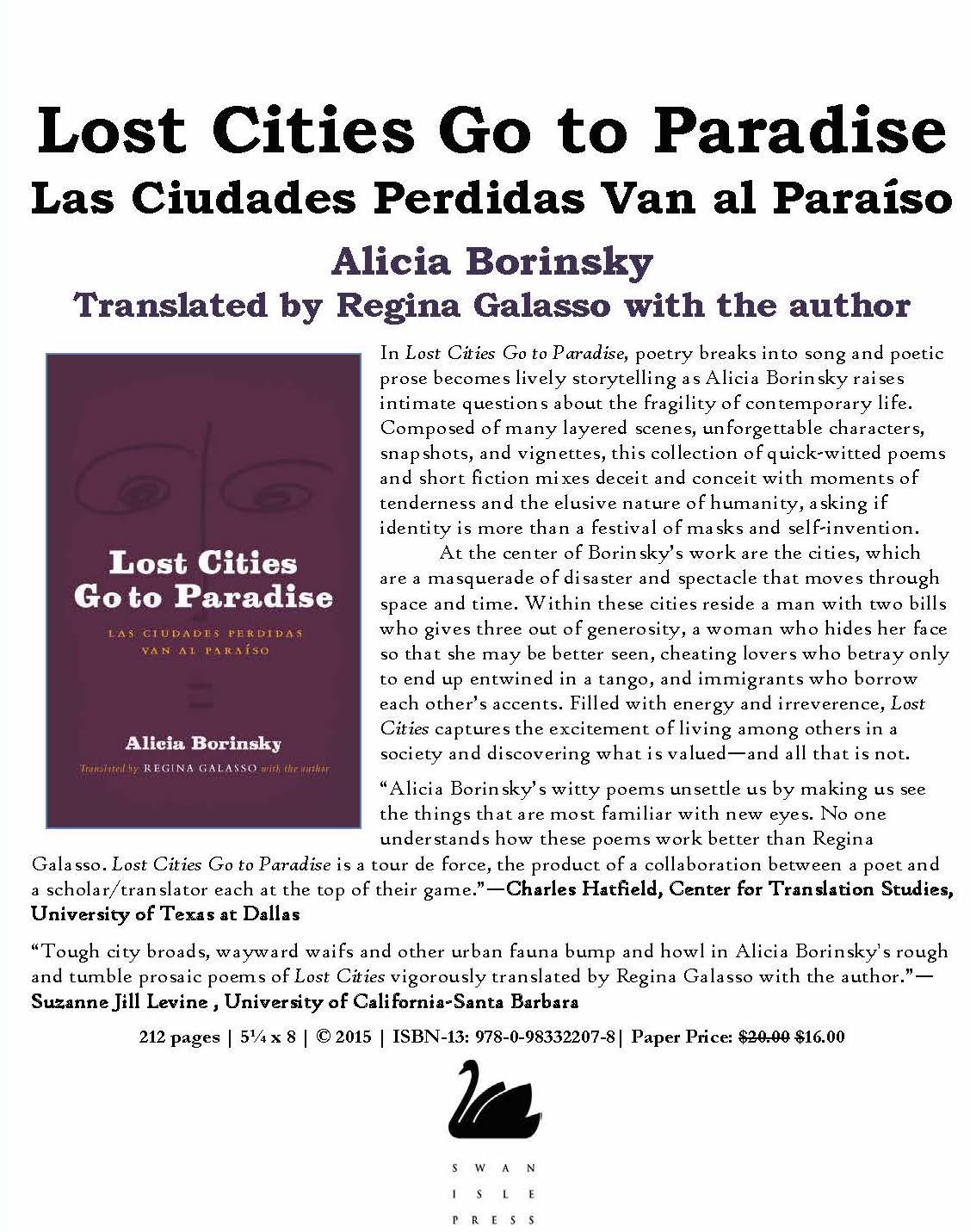 Lost Cities Alicia Borinsky