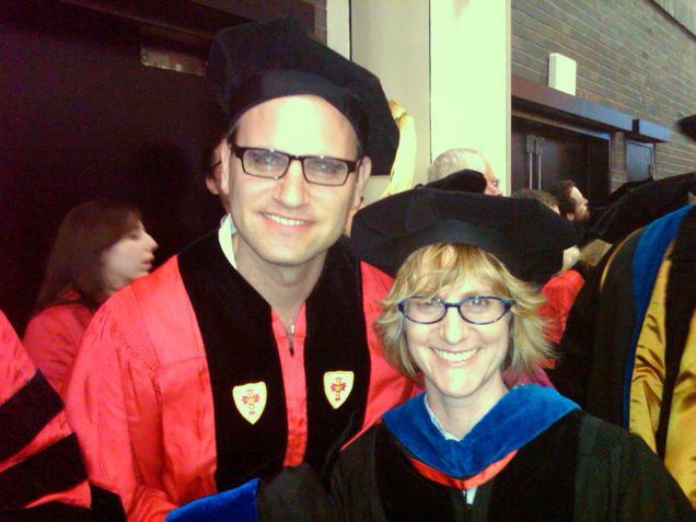 PHD Recipient Itai Vardi and Professor Laurel Smith-Doerr PHD Recipient Itai Vardi and Professor Laurel Smith-Doerr