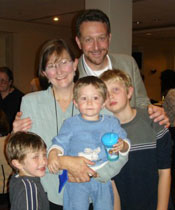 Dan Ollendorf ('94 Health Services) and Carolyn Conte ('95) with their boys Alex, Matthew and Jonathan. Dan Ollendorf ('94 Health Services) and Carolyn Conte ('95) with their boys Alex, Matthew and Jonathan.