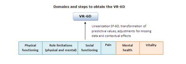 Figure 4: Domains and steps to obtain the VR-6D