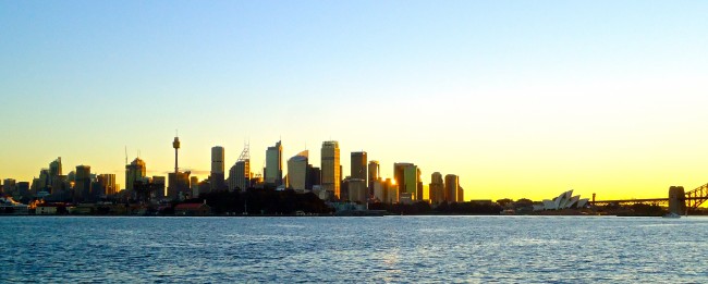 Sydney Skyline from Manly Ferry 
