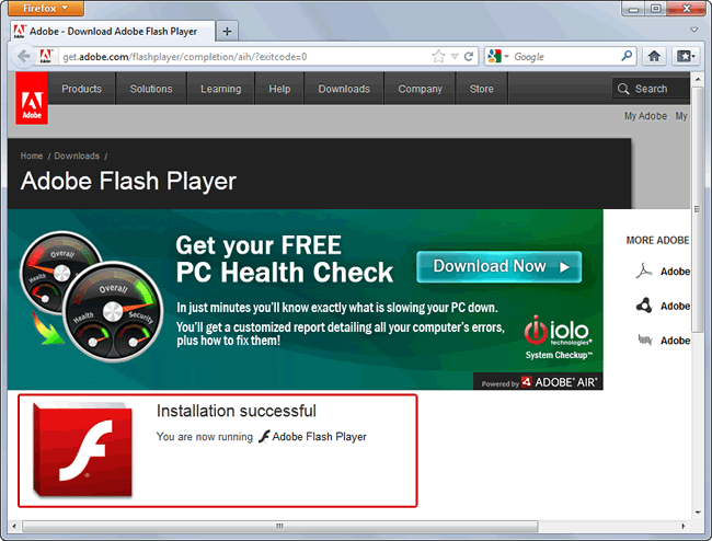 Adobe Flash Player Download Filecrop File