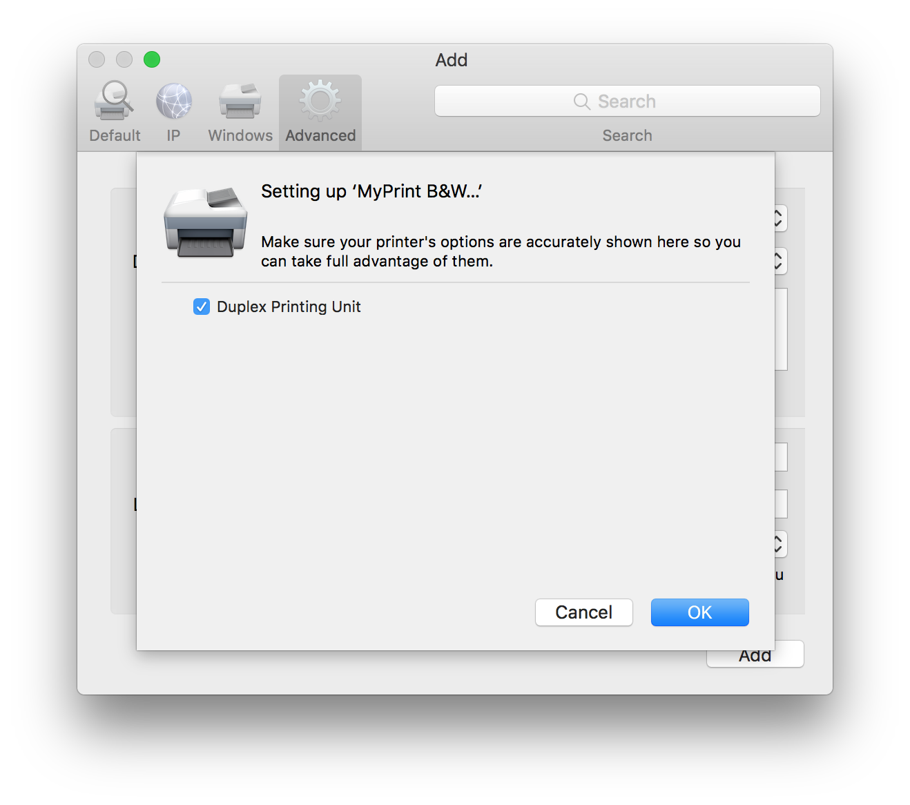 MyPrint Configure Printer on Device Tech Boston University