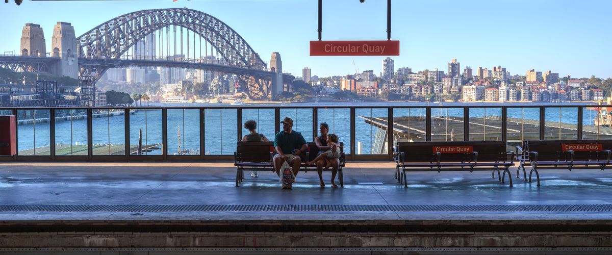 View of sydney from Circular Quay train station