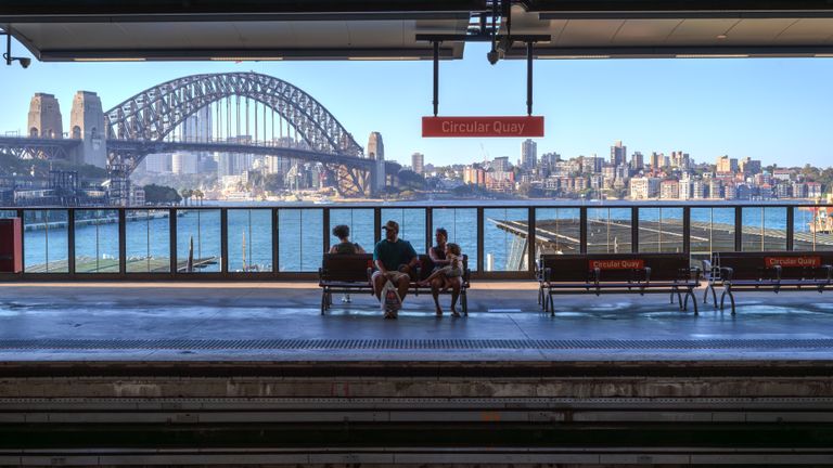 View of sydney from Circular Quay train station