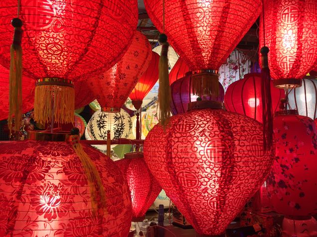 Red paper lanterns