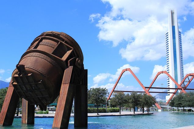 industrial sculpture in Monterrey mexico