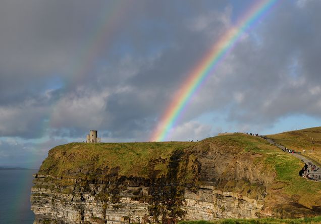 Rainbow over the Cliff of Moher