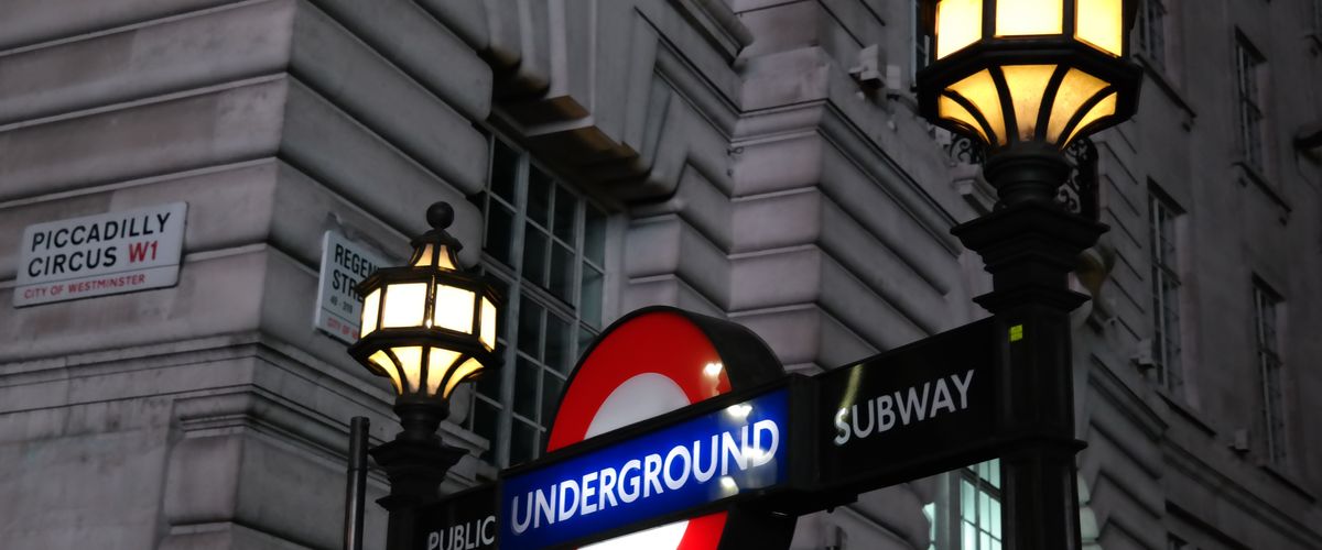 London underground station sign