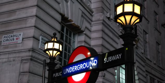 London underground station sign