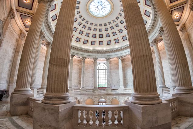 Russel building senate capitol in washington dc interior view
