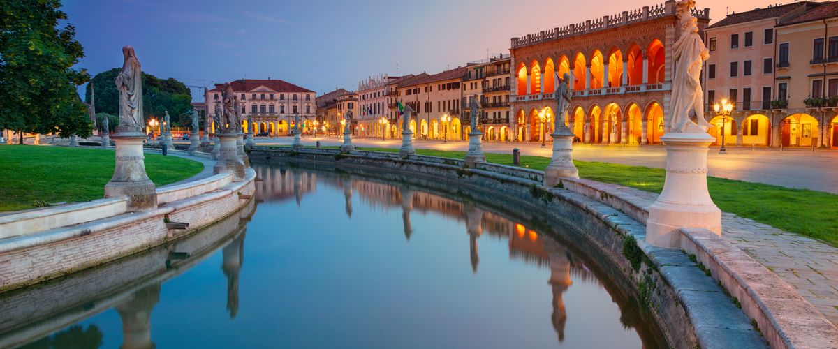 Padova. Cityscape image of Padova, Italy with Prato della Valle