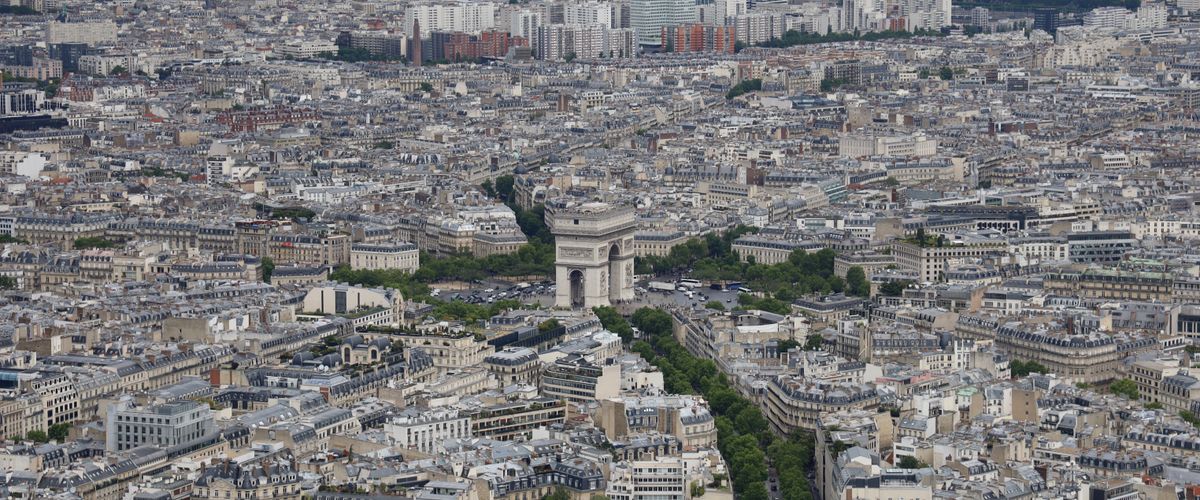 Aireal view paris