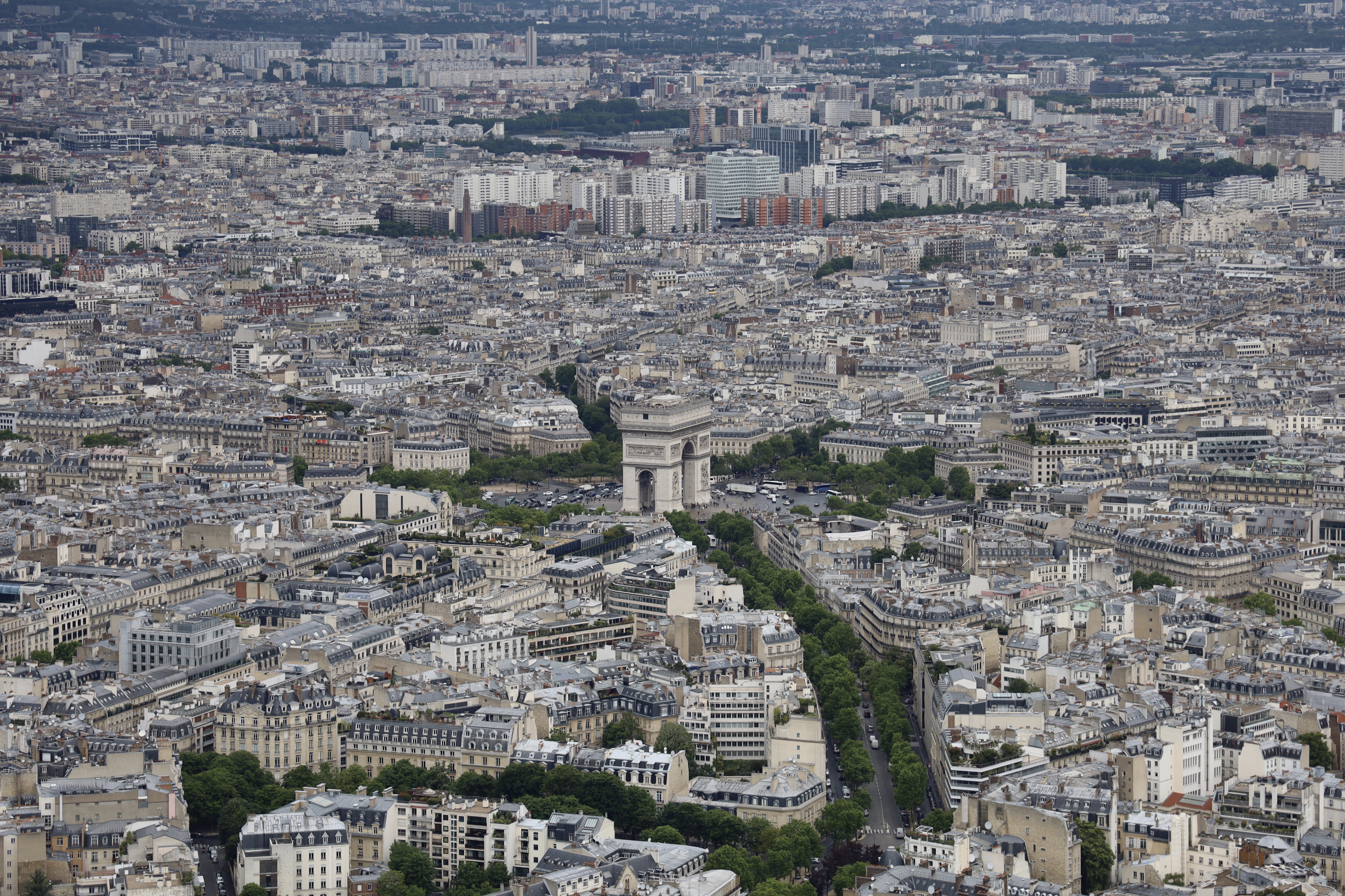 Aireal view paris
