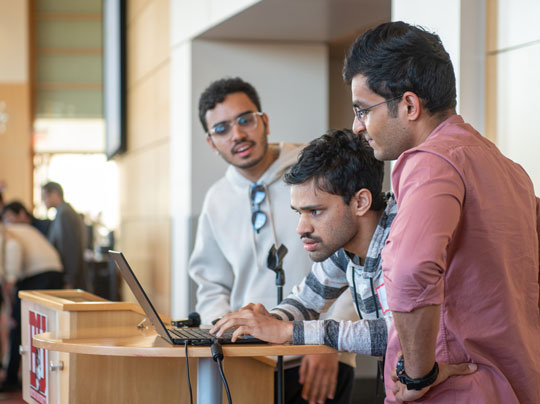 Students participating in the Applied Business Analytics 5 Year Anniversary event