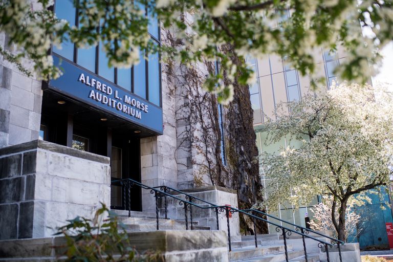 Stock photos of way-finding signage around campus. Photo by Jackie Ricciardi for Boston University Photography.