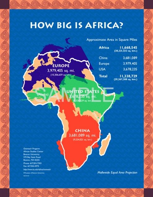 How Big is Africa? Poster