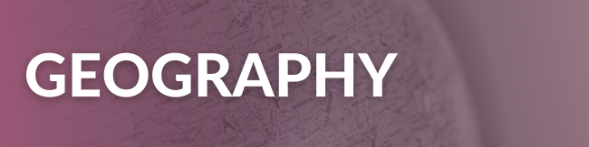 Image of purple "Geography" banner