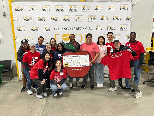 LA food bank group photo