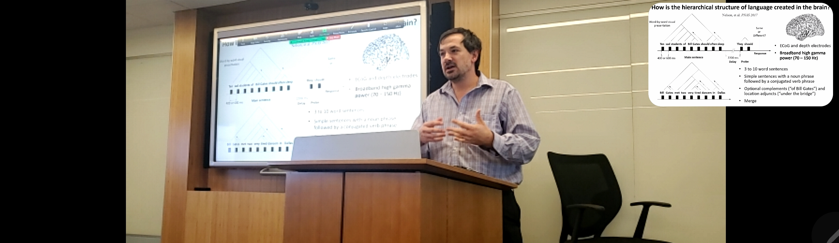 Matthew Nelson gives his talk at Boston University on 9/26.