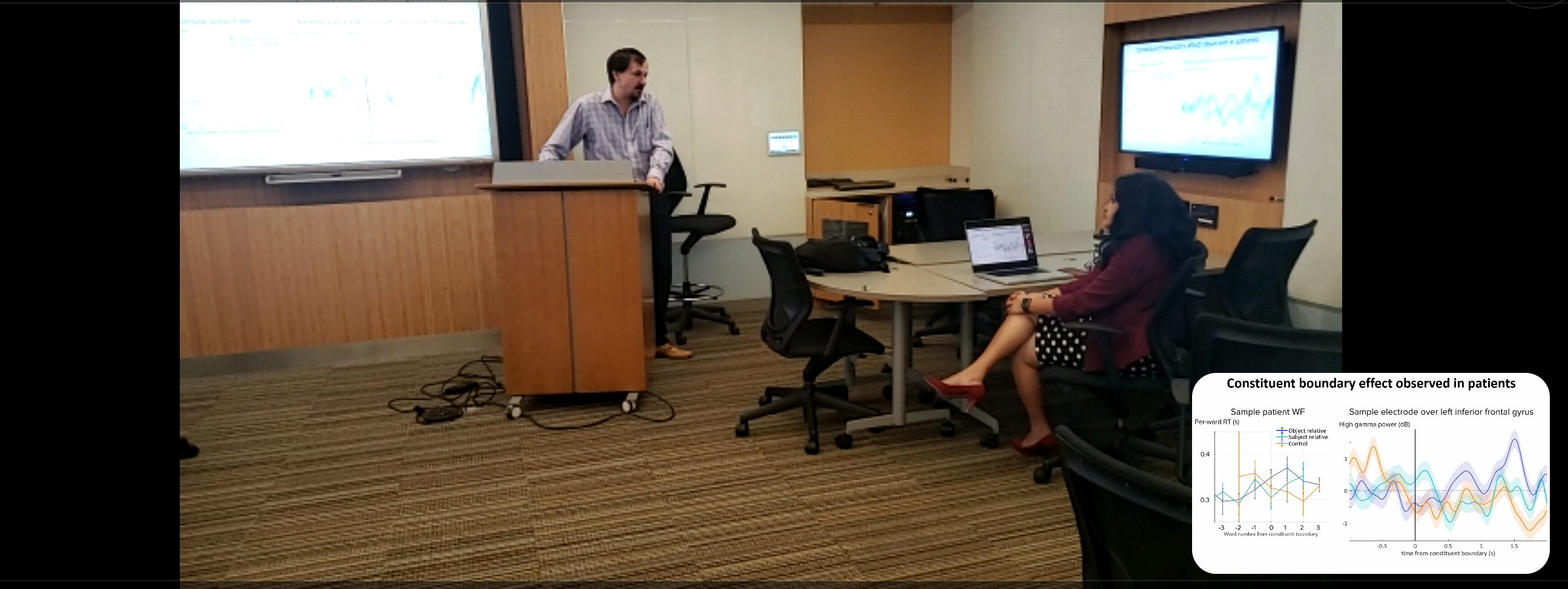 Matt Nelson and Swathi Kiran have a discussion.