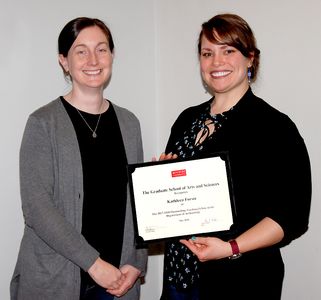 Research Assistant Professor, Catherine West with Kathleen.