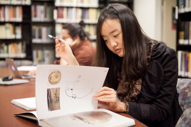 IMG_6320 Yining Xue in ICEAACH library, 2.21.13