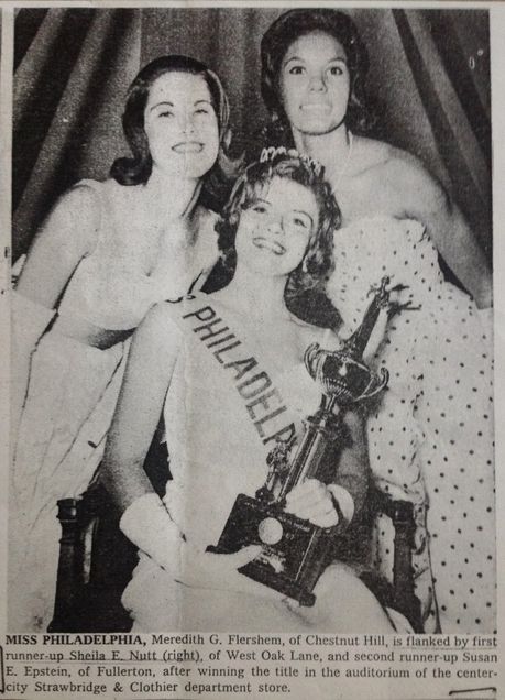 Sheila Nutt was 1964 Miss Philadelphia first runner-up.